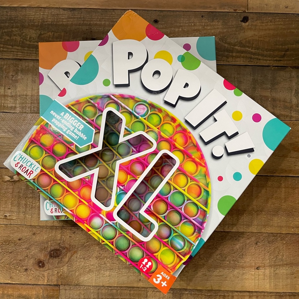 2 Chuckle & Roar Pop It! XL Bubble Popping Fidget Sensory Game | Tie-dye